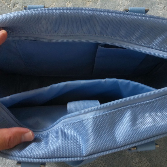 5 PIECE LIGHT BLUE JOY HANDBAG LUGGAGE COLLECTION SET - Picture 9 of 13